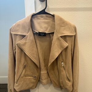 Vici Camel Leather Jacket